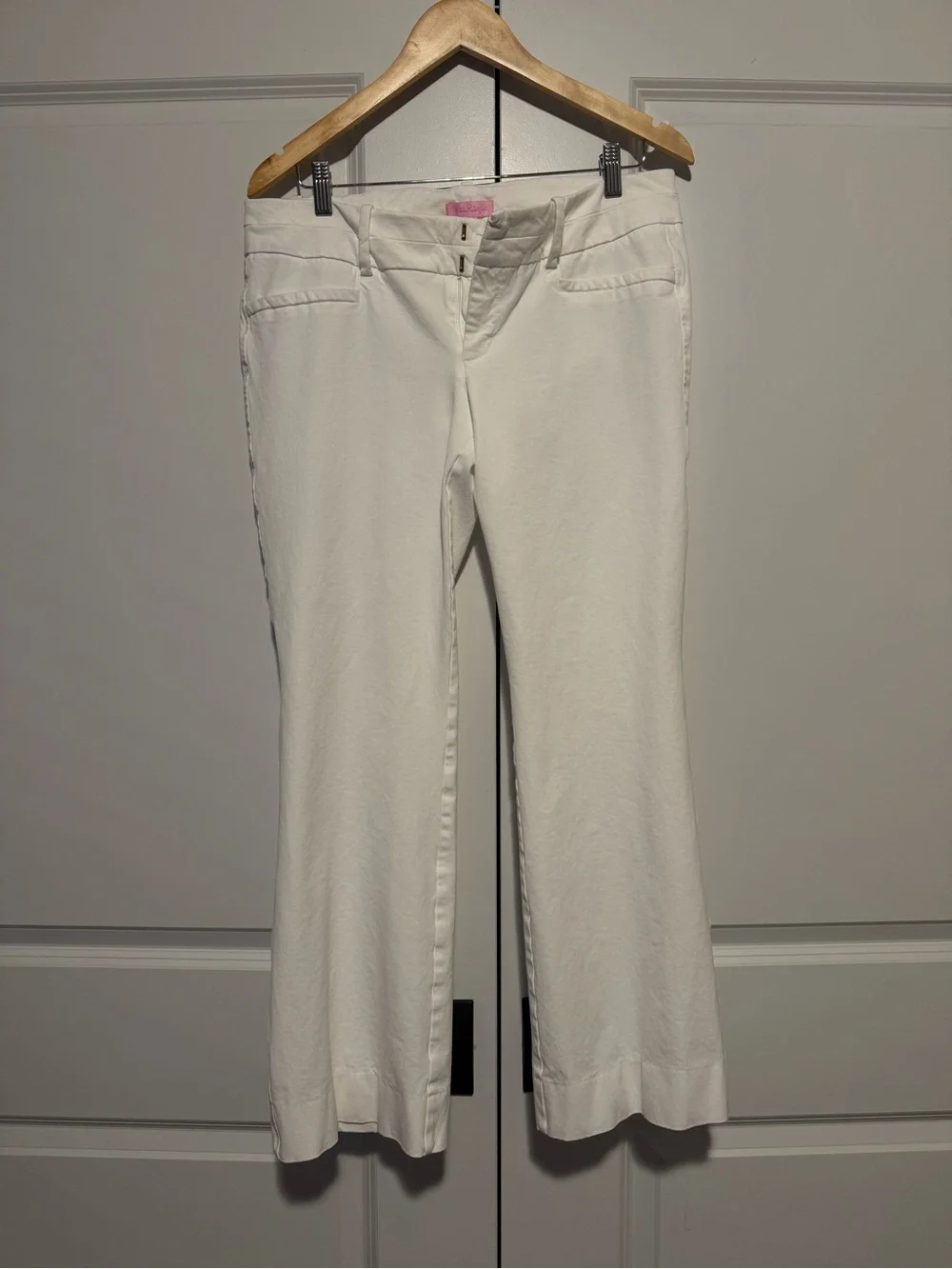 Lilly Pulitzer Jet Set Trouser Pants in Resort White sz 12 - Picture 2 of 6